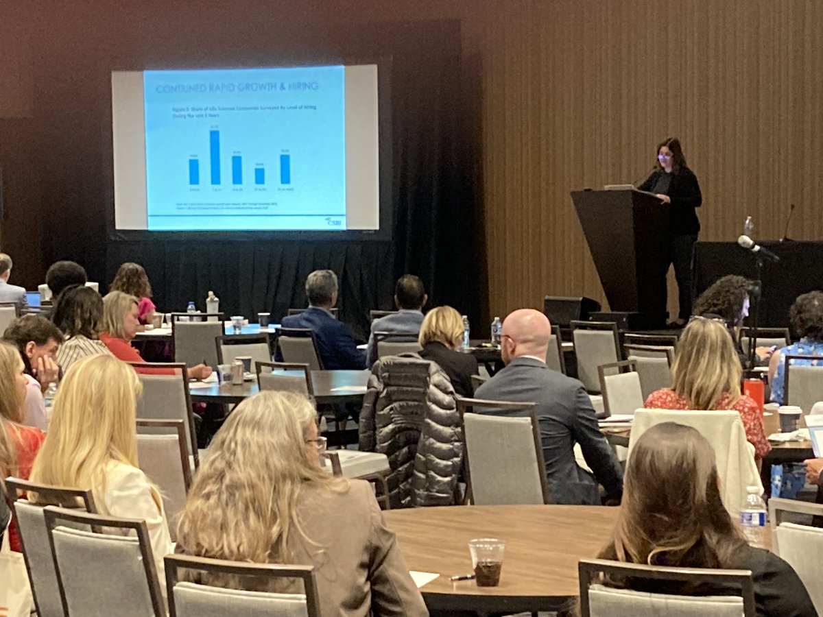 OregonBio's tweet image. The biennial CSBI-TEConomy Life Science Workforce Trends Report releases this week at #BIO2023, our own @LiisaBozinovic shared a sneak preview at the @CSBA meeting yesterday. Stay tuned for remarkable growth rates, in demand jobs and skills, and... @CSBInstitutes @TEConomyP_LLC
