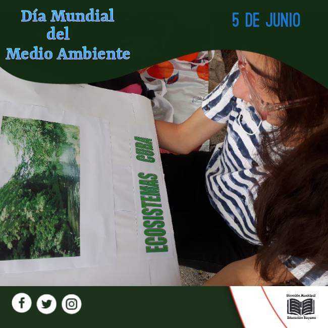 Si supiera que el mundo se acaba  mañana, yo, hoy todavía, plantaría un árbol.
#5DeJunio #DíaMundialDelMedioAmbiente
#EducaciónBayamo