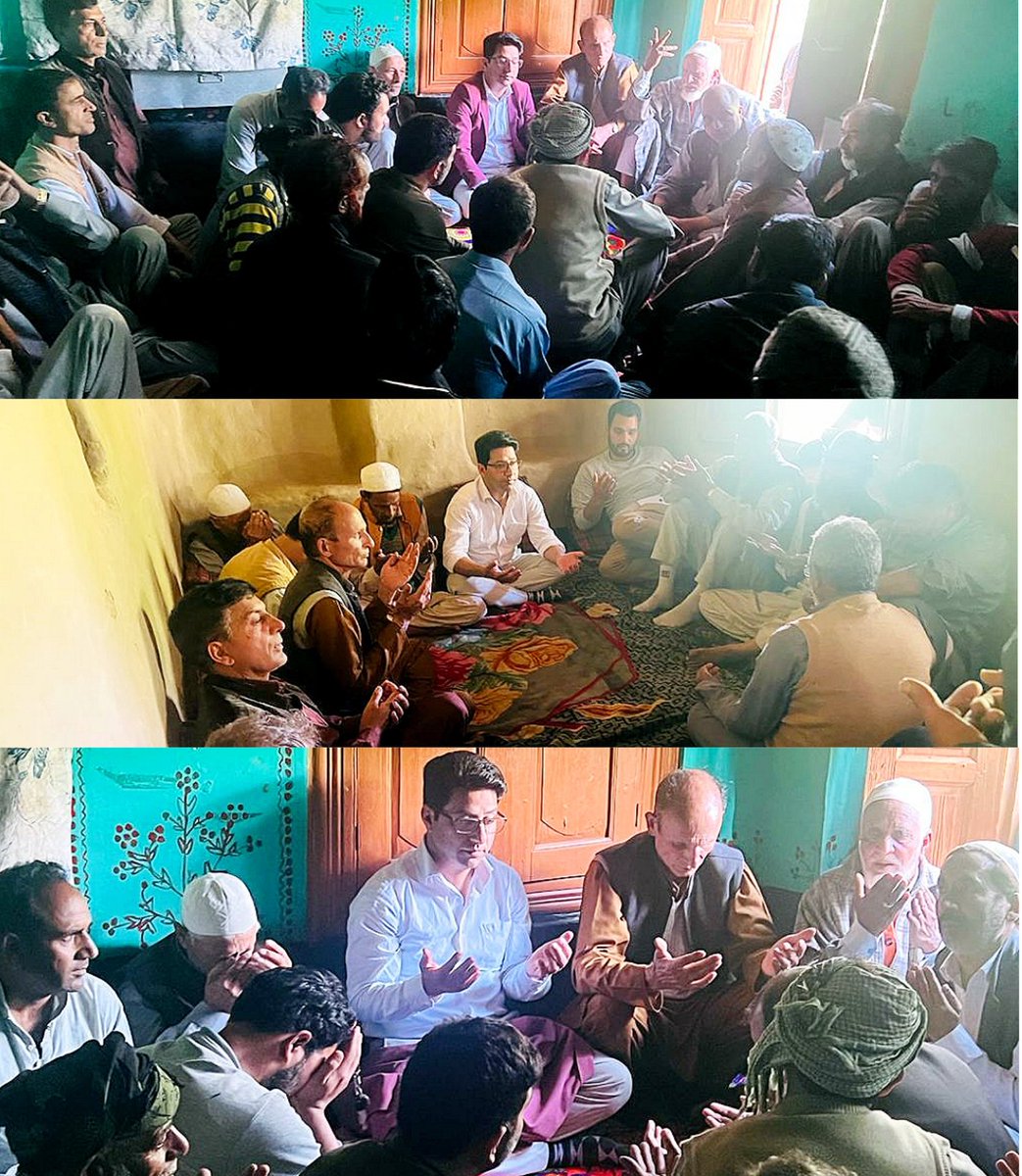 Glimpses from today's visit to Aerward & Tchontward areas from remote tribal belt of Devsar. 

Presided over a meeting of party workers & offered condolences & sympathies with bereaved families of the area. #HalhiHalhai

@OmarAbdullah @AliMSagar_ @nasirsogami @sakinaitoo