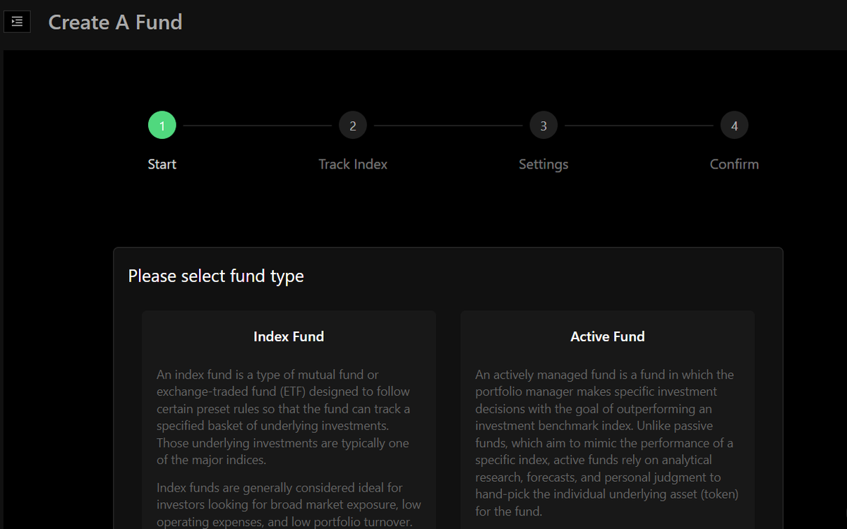 tyche_run's tweet photo. 1/5 ๐ขInCre #Changelog! We are thrilled to introduce our latest feature: the Fund Creation #Simulator.๐ฏ
Choose between two fund types: Index Funds and Active Funds. ๐๐#FundCreation #InvestmentJourney
https://t.co/PWVpE9zg4a https://t.co/8ofQRzYaO7