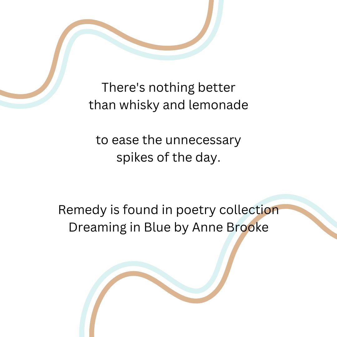 AnneBrookeBooks's tweet image. Remedy is found in poetry collection Dreaming in Blue. Available at Amazon worldwide:

myBook.to/DreamingBrooke

#whisky #lovewhisky #workinglife