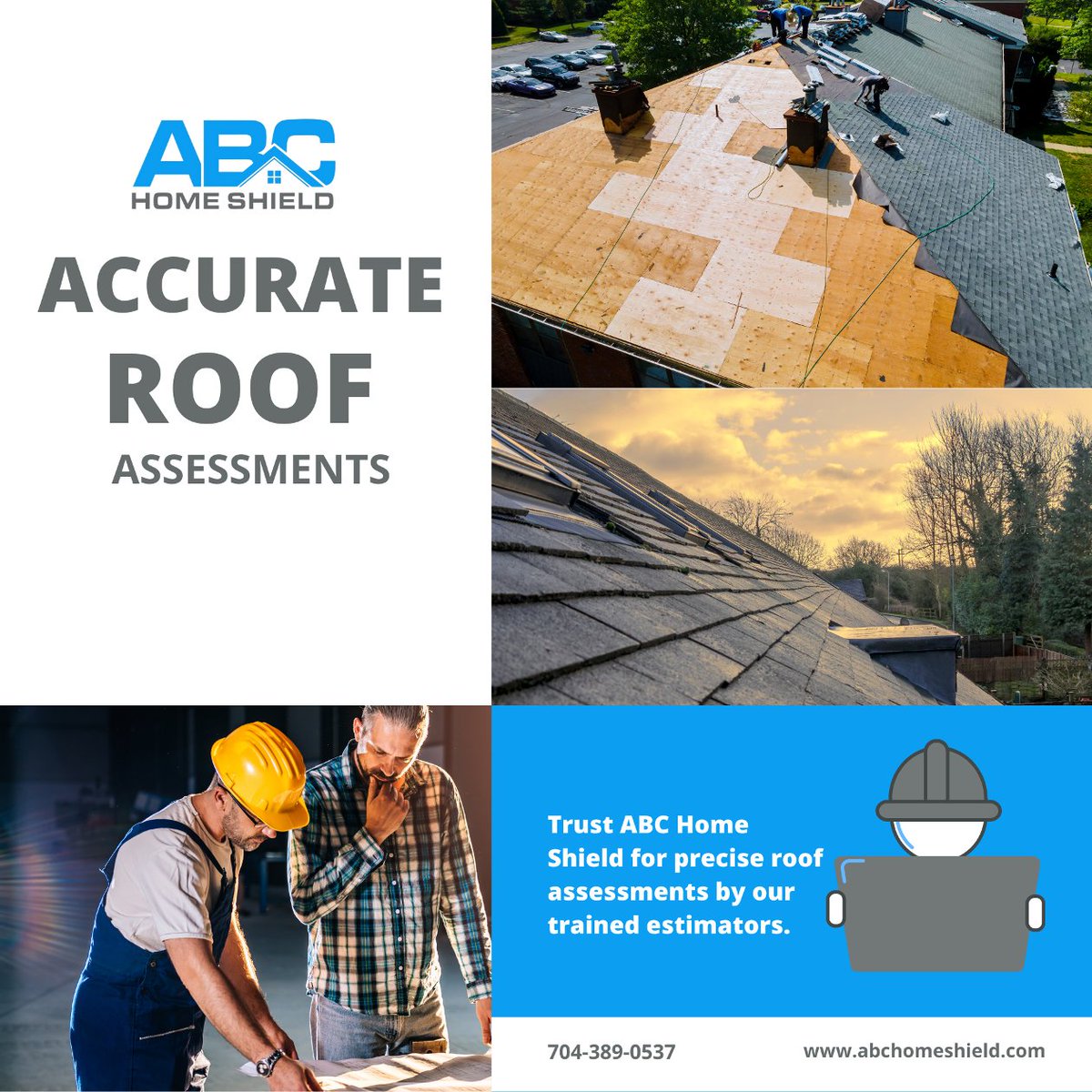 Accurate Roof Assessments
Trust ABC Home Shield for precise roof assessments by our trained estimators.
#roofingcontractor #roofingexperts #roofinginstallation #roofingmaterials #roofingmaintenance #roofingtips #roofingindustry #roofingtechnology #residentialroofing