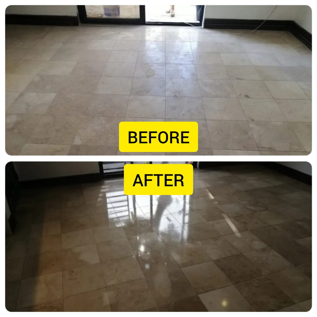 Service utk floor polishing pelbagai jenis lantai marble pun ada disediakan. Sebarang pertanyaan, jgn segan2 utk hubungi kami👇
wa.me/601110032539?t…