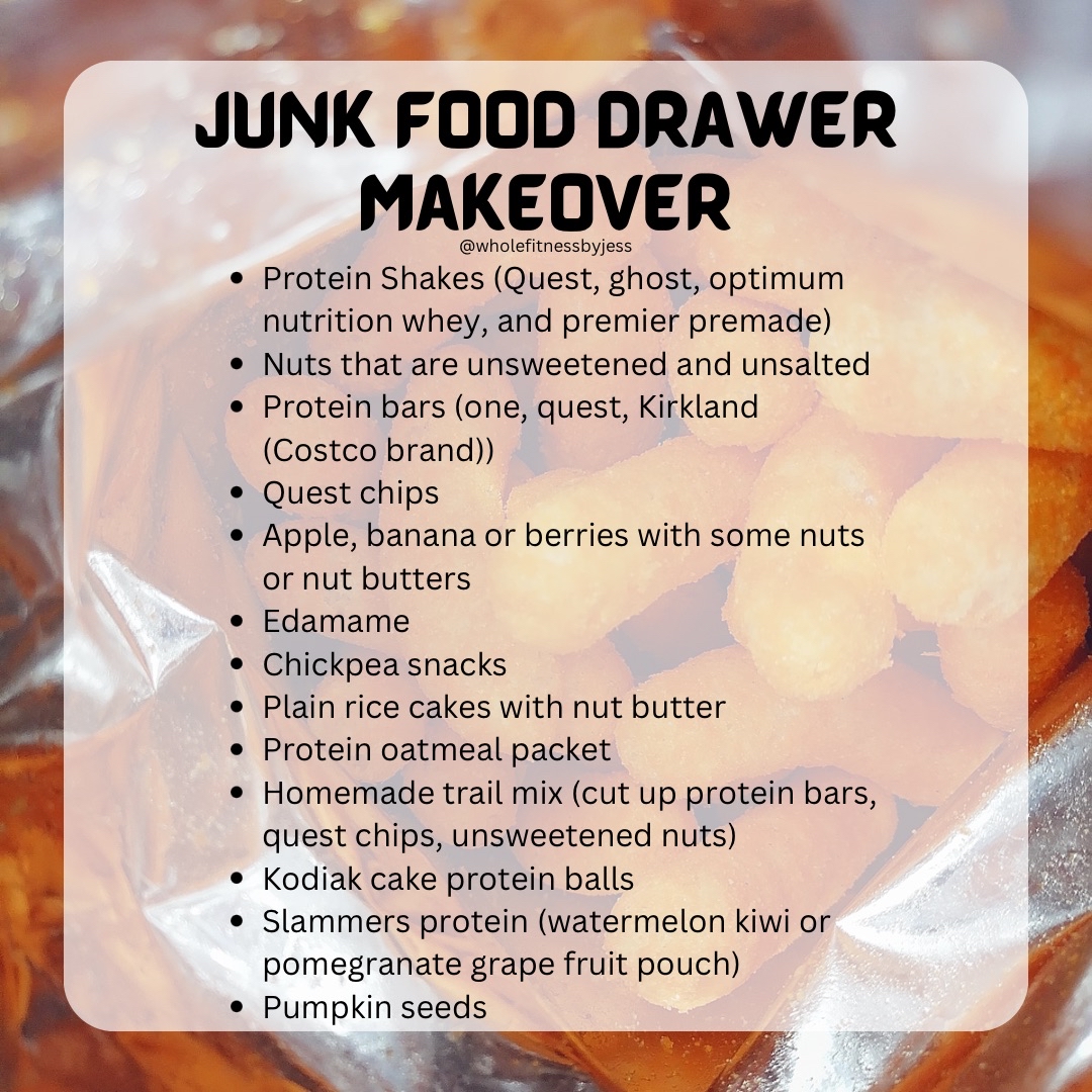 WFitnessbyJess's tweet image. Getting sick of eating the same old junk food everyday? Replace your junk food drawer snacks with these healthy options!

#snackresponsibly #healthsnacks #foodie #junksnacks #junkdrawer #healthyoption