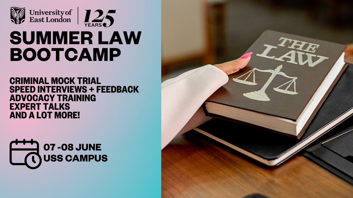 SBL_UEL's tweet photo. π£ Attention all @UEL_News Alumni! π
Don't miss out on our Summer Law Bootcamp. It's a fantastic chance to gain valuable experience for your CV.
Register your interest here: https://t.co/JMIuIkDhty
#UELAlumni #SummerLawBootcamp #ExperienceMatters #CVBoost @UELAdviceCentre https://t.co/pXLy1aIRBw