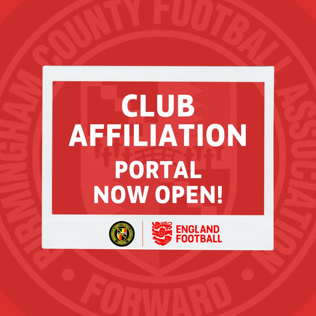 The club affiliation portal is now OPEN, and you can begin your affiliation for the 2023/24 season via the Clubs Portal! 📲

For all guidance and changes, please see our website ⤵️

birminghamfa.com/news/2023/jun/…