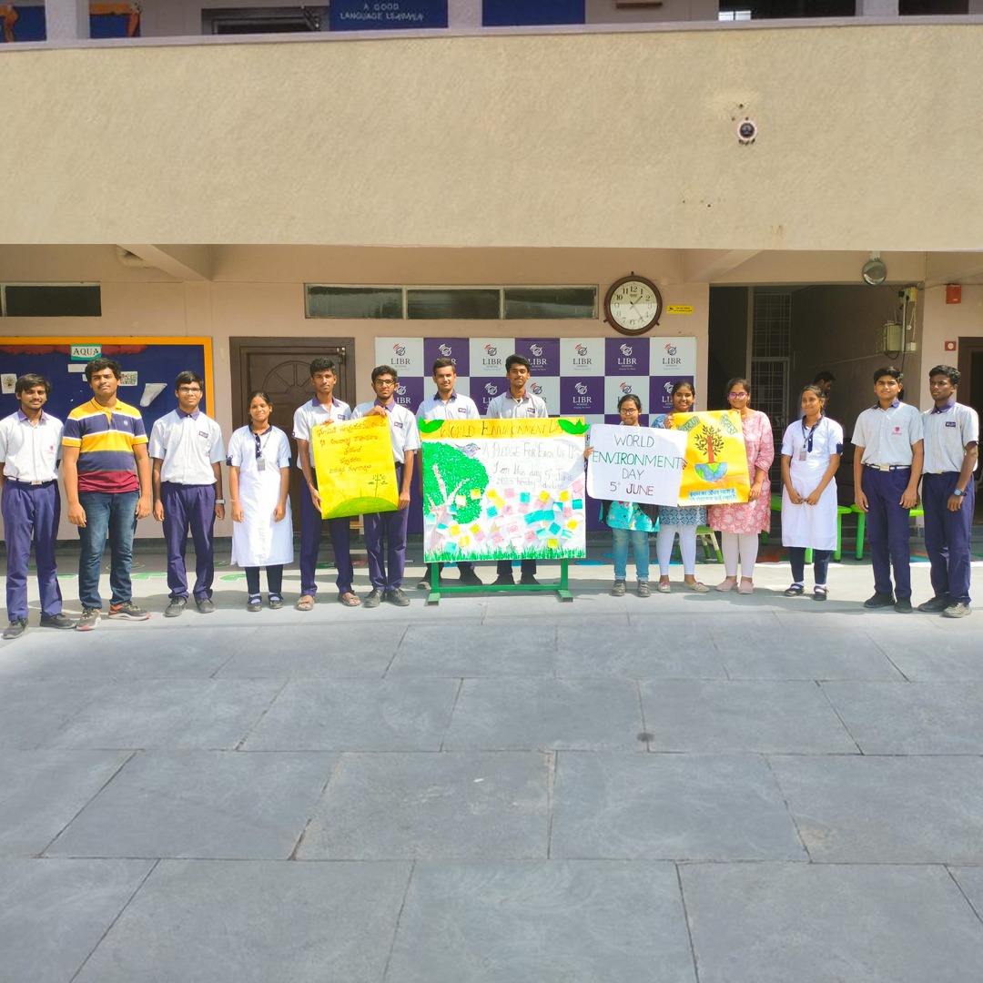 libr_school's tweet photo. On the occasion of World Environment Day, staff and students at LIBR School took a pledge to #BeatPlasticPollution and promise to do their part to make our Earth a better place to live!

#WorldEnvironmentDay #planttreessavelife #nature #PlantTreesSaveEarth #savetheplanet 
#libr https://t.co/iGWltNzgOF