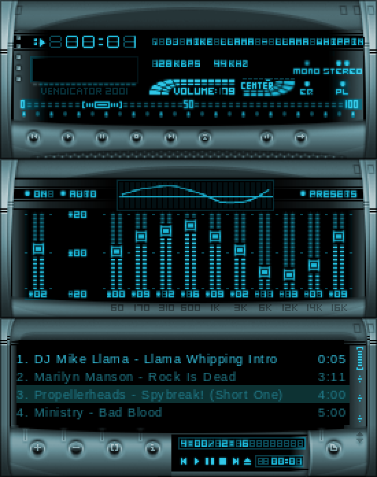 RetroTechDreams's tweet photo. Winamp Skin: Prime Blue https://t.co/7FK6cezq12