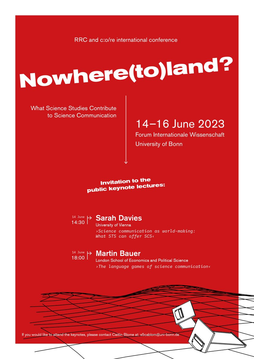 Cultures of Research (c:o/re) (@core_rwth) on Twitter photo 👀Looking forward to discussing next week during the conference "Nowhere(to)land? What #ScienceStudies Contribute to #ScienceCommunication” organized together with <a href="/RRC_wisskomm/">RRC Science Communication Research</a>
Find out more here: khk.rwth-aachen.de/2023/05/31/668… 👀Looking forward to discussing next week during the conference "Nowhere(to)land? What #ScienceStudies Contribute to #ScienceCommunication” organized together with <a href="/RRC_wisskomm/">RRC Science Communication Research</a>
Find out more here: khk.rwth-aachen.de/2023/05/31/668…