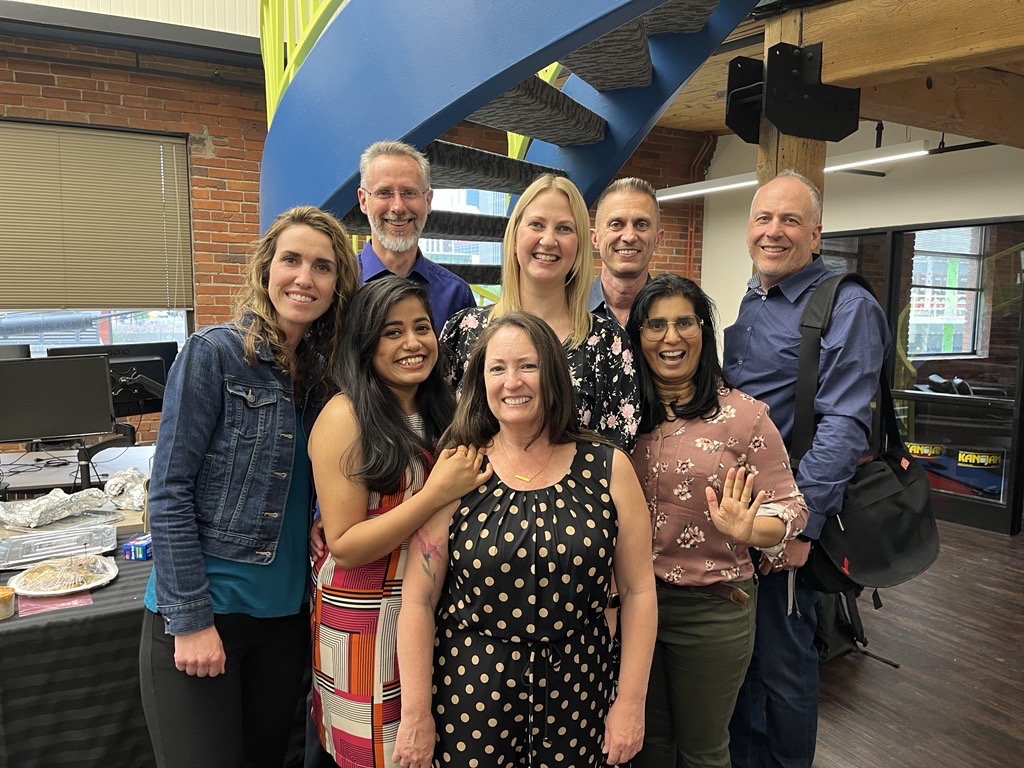 Convergent_IS's tweet image. We said #PatioParty and Calgary weather had other plans. 

Fortunately, we turned our head office into a fun BBQ get together, despite being indoors.