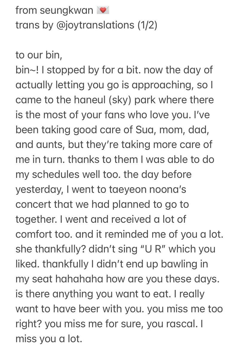 joytranslations's tweet photo. from seungkwan💌 https://t.co/xABE0juNM0