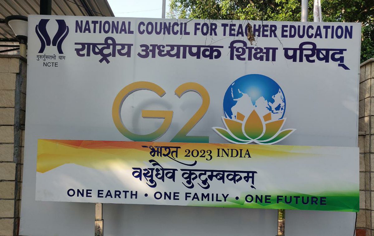 To celebrate #G20India, the National Council for Teacher Education (#NCTE) is organizing #G20janbhagidari events & activities in all Teacher Education Institutions (TEIs) across nation in preparation for the G20 4th Education Working Group Meeting (#EdWG) at Pune, Maharashtra.