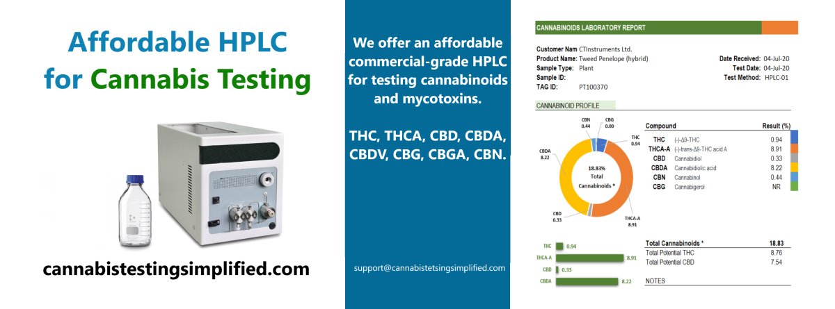 cannabistest1's tweet photo. Who is this HPLC for?
Growers In-house testing
Commercial Testing Labs
Hemp/Cannabis Edibles
Manufacturers –Quality Control
Law Enforcement Government Departments Hemp/Cannabis Entrepreneurs
#hplc #hplctesting #hemp #cbd #Canna #CannabisCommunity #USA #Germany #Switzerland https://t.co/M5fKCvVzx0