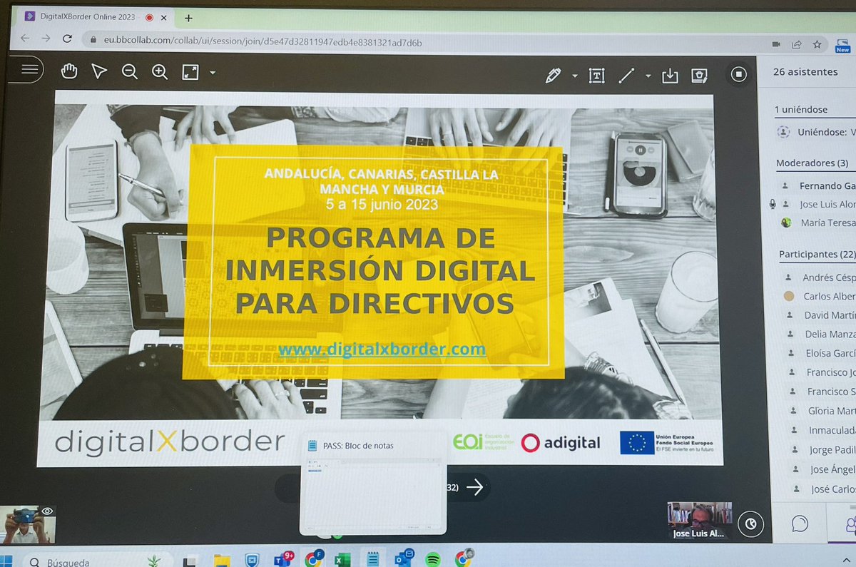 Y… hoy lunes iniciamos la edición online de #DigitalxBorder, con 30 directivos de Pymes de Andalucía, Castilla La Mancha, Canarias y la Región de Murcia. Una iniciativa de <a href="/adigital_org/">Adigital</a> <a href="/ICEX_/">ICEX</a> y <a href="/eoi/">EOI</a>, porque 10 ediciones en un semestre nos parecían pocas… 🤦🏻‍♂️