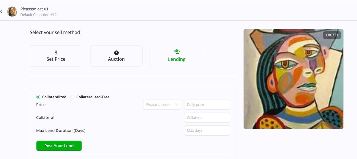 nftdealReal's tweet photo. 🤝 Unlock new possibilities with NFTDeal's lending feature! 
📚🔀 Now you can lend your NFTs to others and earn rewards. 
💰💎 Discover how to lend your digital treasures and explore a whole new world of opportunities. Check out our lending guide: https://t.co/hAr9Ol0DL1 https://t.co/4JTkjN8Crh