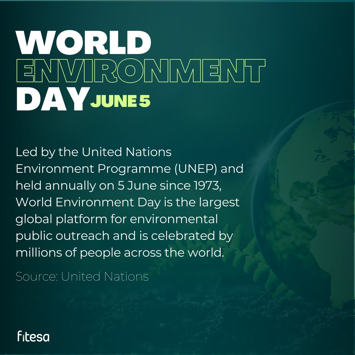 This year, World Environment Day is focusing on plastic pollution. To support this movement, we are making a series of posts promoting awareness about the environmental impact of nonwovens.

Stay tuned to the hashtag #FitesaSustainabilityWeek for more!