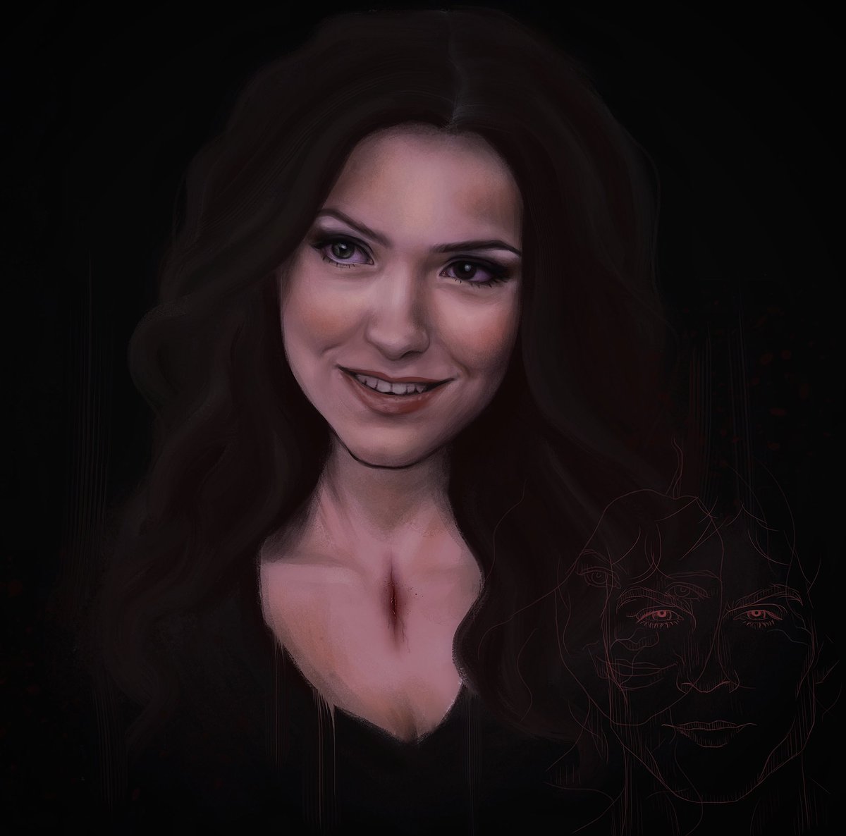 Portrait fan-art✍️ Nina Dobrev
#fanart #vampirediariesart #digitalportrait