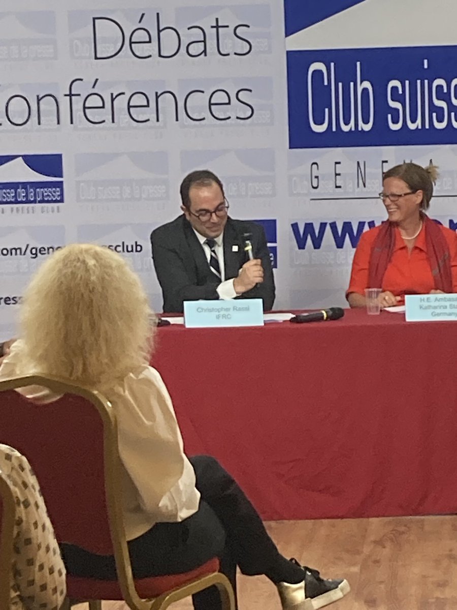 KirstenHagon's tweet image. ⁦@CMRassiIFRC⁩ committing on behalf of ⁦@ifrc⁩ to have at least 50% women on our #COP28 delegation, brining local leaders and the voices of affected communities to global discussions. #shechangesclimate