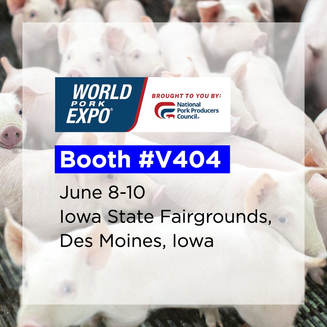 Zinpro's tweet photo. Will we be seeing you at World Pork Expo? Visit booth #V404 to connect with the ZINPRO® team and discuss solutions for sow longevity and nursery pig health. #WPX2023 

Learn more: https://t.co/ygHfAfqBYg https://t.co/MhmfSwiZ4h