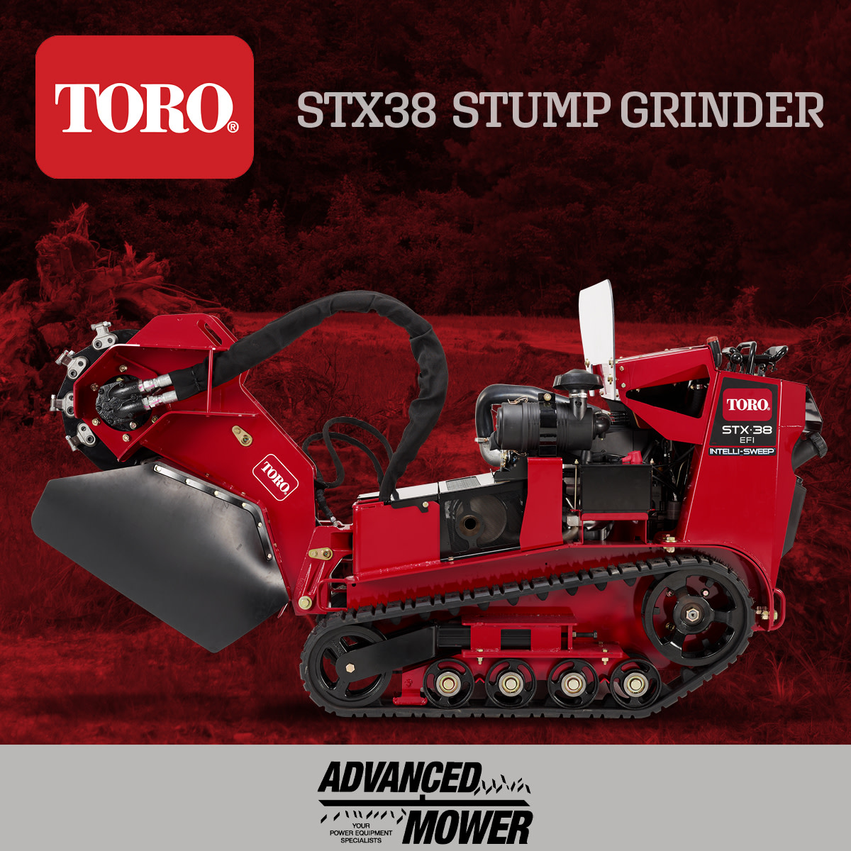 Faster. Easier. Advanced. Innovative. Just a few words describing @TheToroCompany's STX-38 #StumpGrinder.

Chip away at your tasks. Start by visiting #AdvancedMower in #BessemerAL. More product info: bit.ly/3C4WM6I