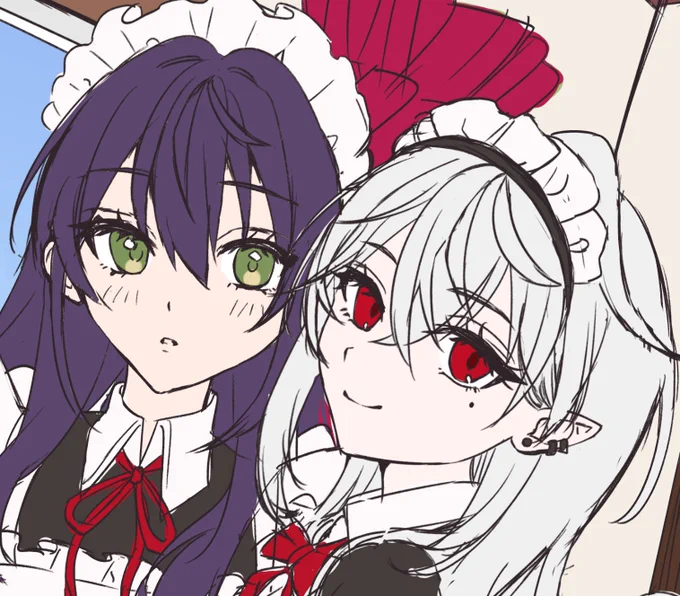 とうことさにゃ描いてる〜メイド服