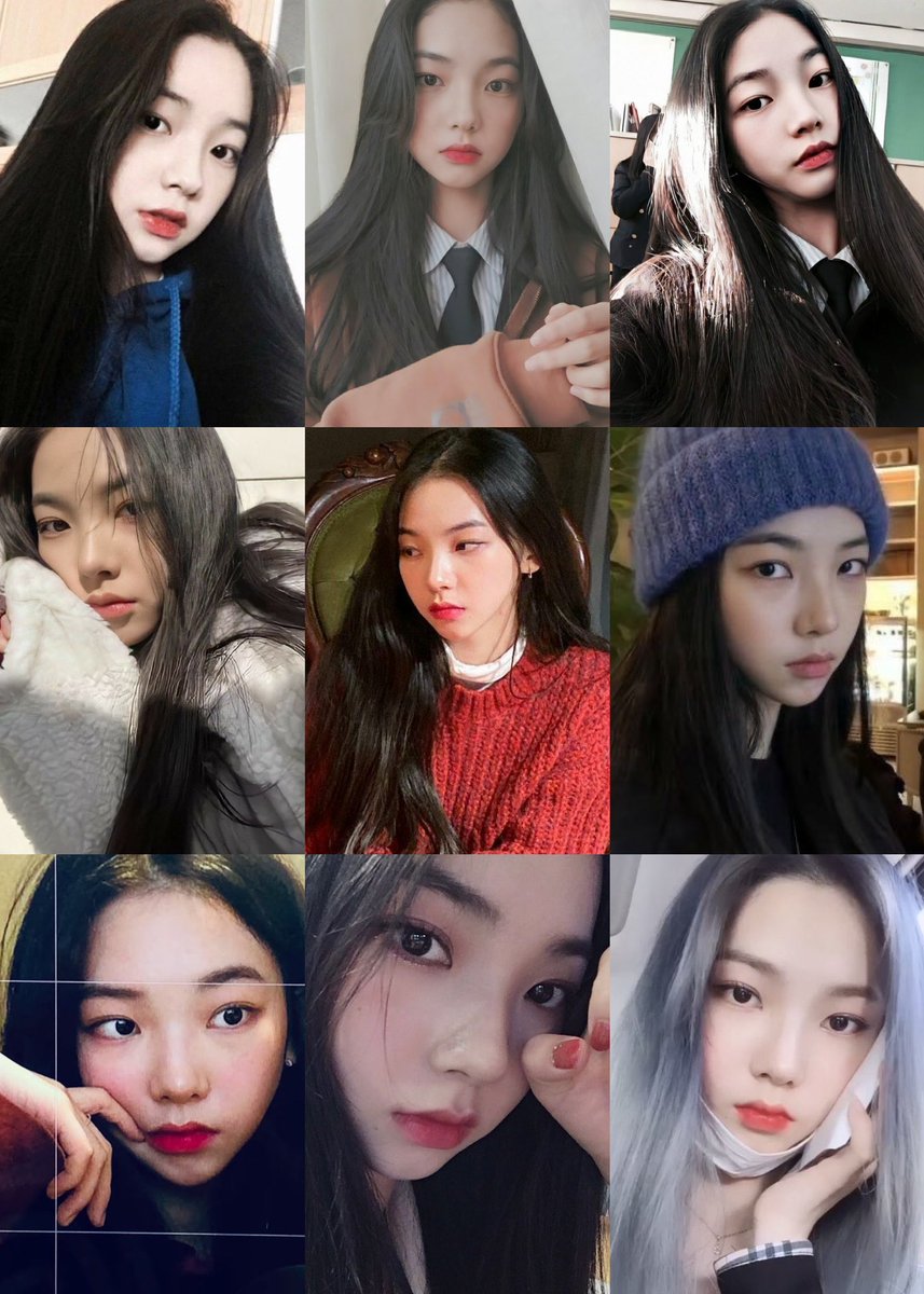 karina was an ulzzang with 5k followers and got casted through ig dm