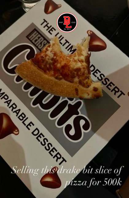 DailyLoud's tweet photo. Lil Yachty is selling a slice of pizza bitten by Drake for $500,000 😂 https://t.co/D8lmOn3nF1