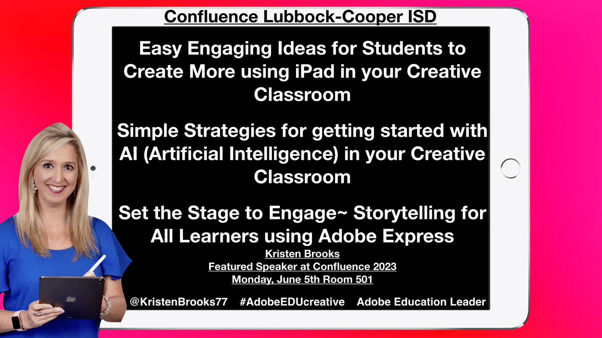 KristenBrooks77's tweet photo. 🚀Woohoo! It’s finally here! #LCPcon Lubbock Cooper MS Free tickets at https://t.co/V1uDghAmtd 
@LcisdMatt @lcp_it @mrhooker 
@MatthewXJoseph @aaron_teach @MRsalakas @bhodgesEDU @MelissaCAdkins https://t.co/0nf3me4ZVf