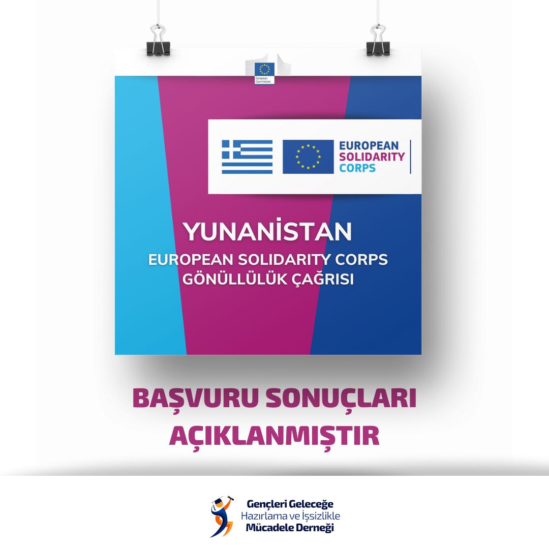 GEHİM-DER, Avrupa Birliği European Solidarity Corps Programı Yunanistan Gönüllülük Projesi için gönüllülük çağrısı başvuru sonuçları açıklanmıştır.

Başvuru sonuçlarına ulaşmak için linktr.ee/gehimder

#EuropeanSolidarityCorps #Yunanistan
