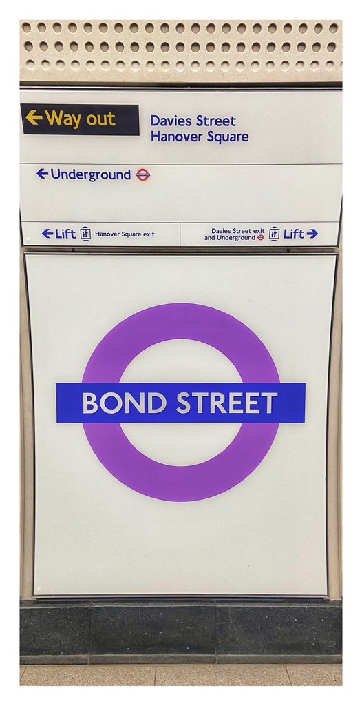 #BondStreet #ElizabethLine #Underground 💜