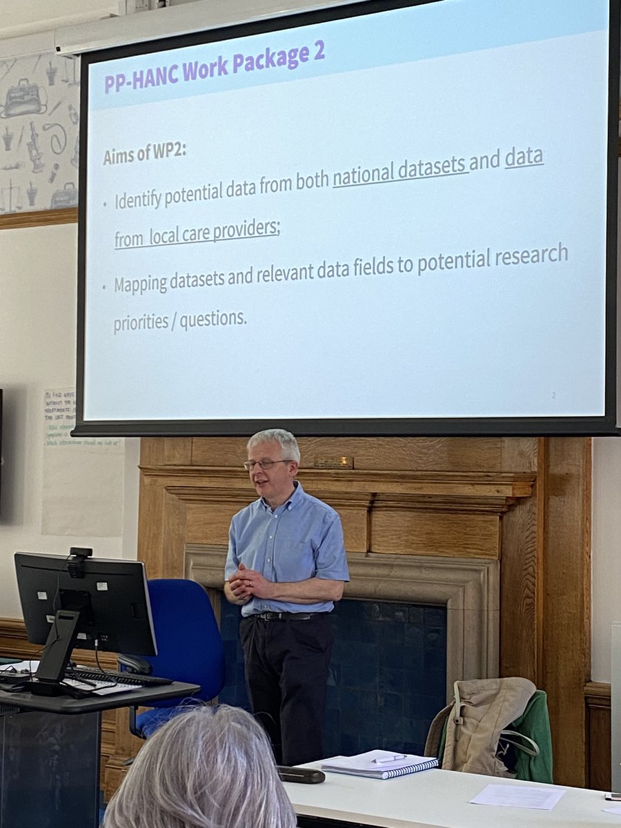 Prof Peter Bath at PP-HANC; how can we use the current data sets to answer some of the key research priorities in palliative care in head and neck cancer