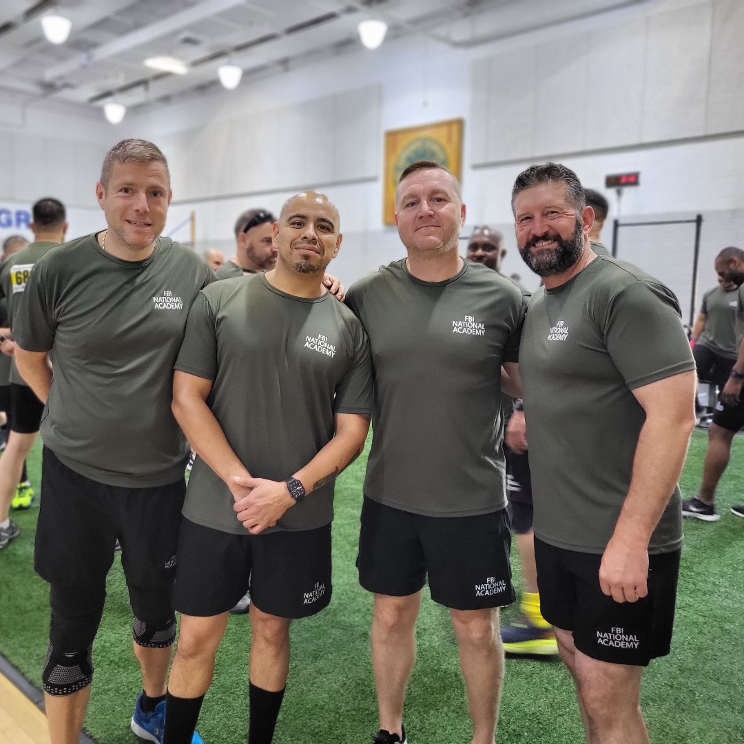 FBINAAQuantico's tweet photo. ππββοΈSession 286 is warming up this morning for the Yellow Brick Road! We can't believe graduation is right around the corner! #FBINAA #Session286 #YellowBrickRoad https://t.co/dPdlOx0cjM