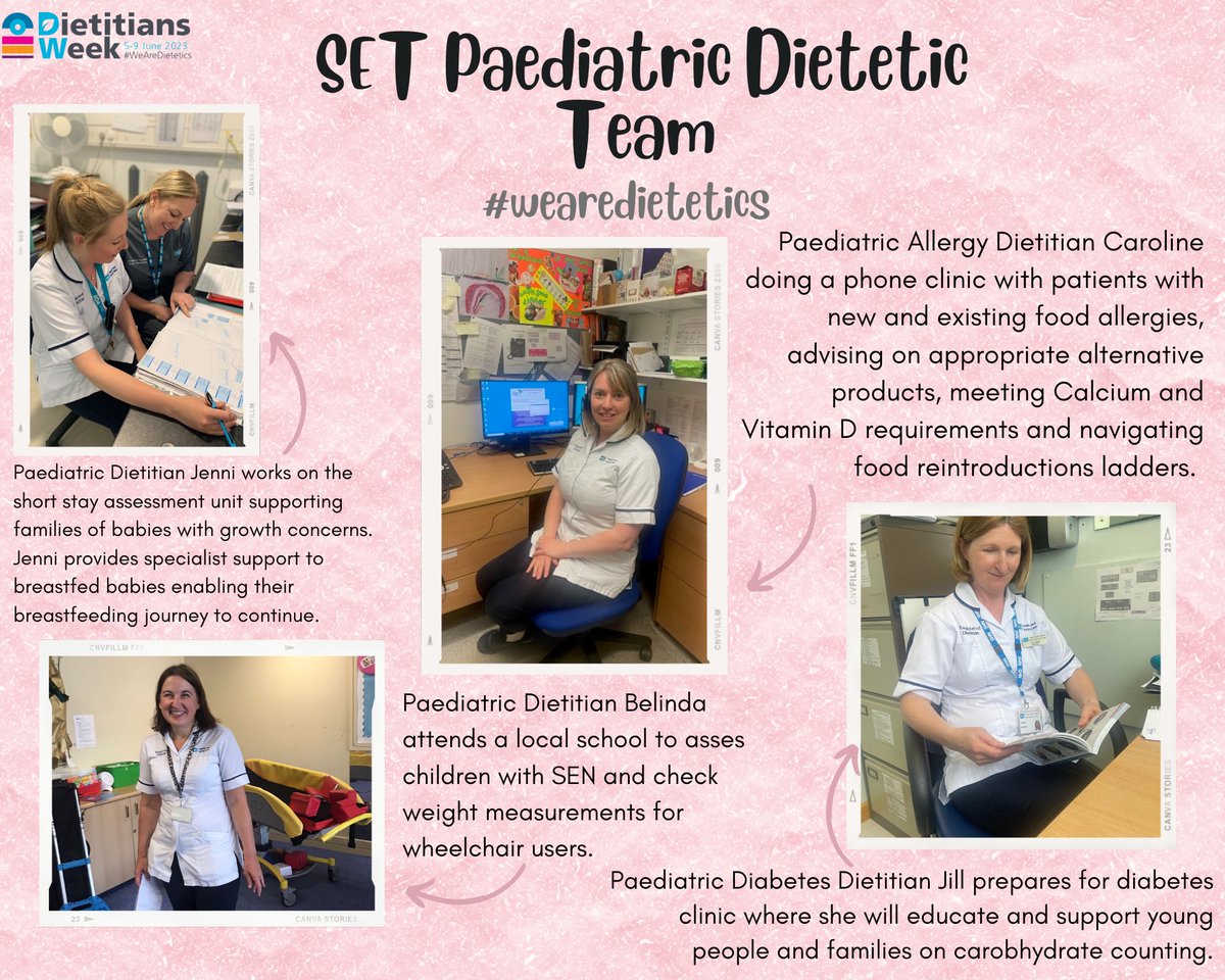 It’s #dietitiansweek2023 here’s what the Paediatric Dietitian team @setrust have been up to! #wearedietetics @ElizMcKnightRD @AshleighMcKeeRD @dietitian_ni @NaomiBleakly @AllieBirchRD @AshleighMillsRD @BDA_Dietitians @BDA_Paediatrics