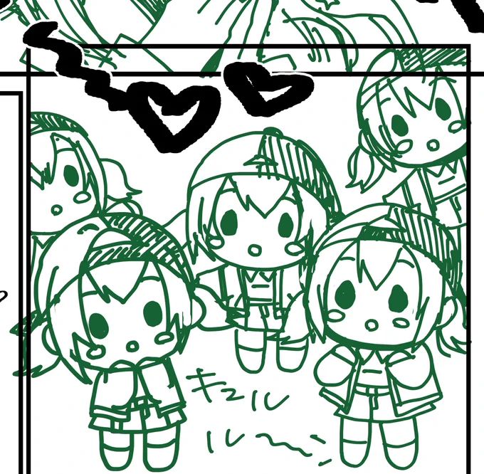 こはぬいがいっぱい出てる漫画を今度は仕上げます 