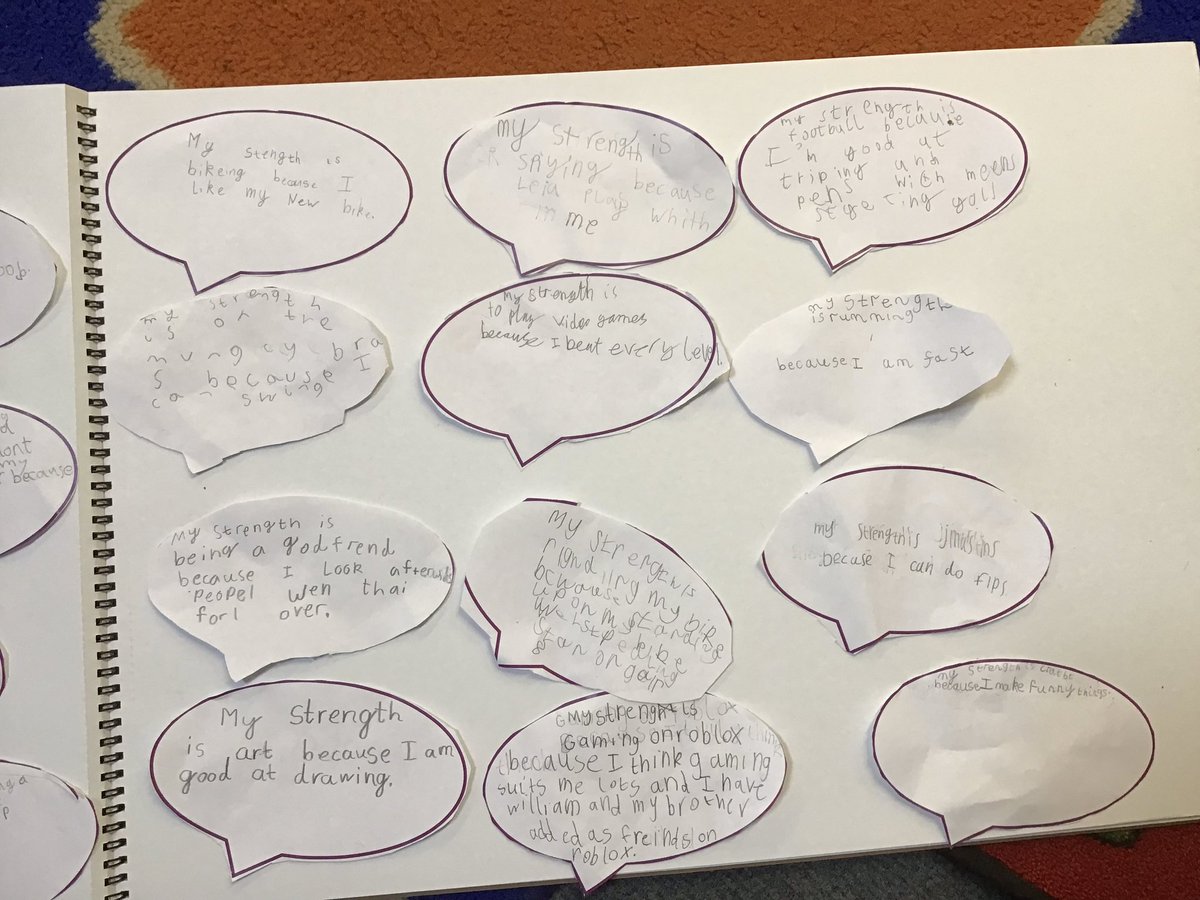 GoodrichCESch's tweet photo. In #GSPSHE #GSrobins have been thinking about the children being unique and about their strengths. They found this really tricky thinking about things that they were good at but they all came up with fantastic strengths. At Goodrich we are proud of all of their strengths. https://t.co/1LatZygP9t
