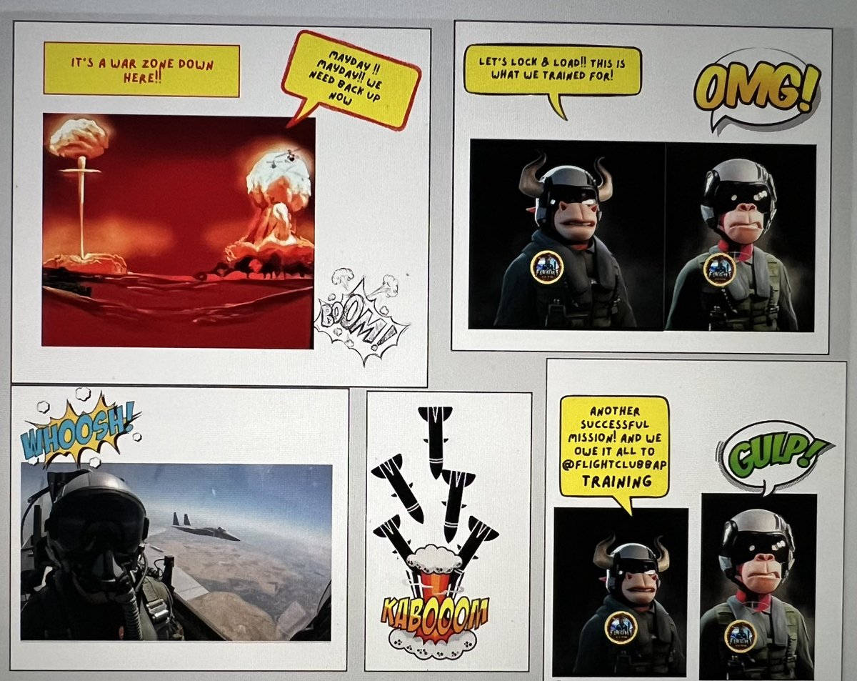 Just a few fighter pilots from  <a href="/FlightClubBAP/">Flight Club Creations (MINTING NOW)</a> keeping #BAPNation safe from the evil doings of what could be from the Bulls who think they run the block <a href="/BullsOnTheBlock/">Bulls On The Block</a>???

<a href="/ShibSkywalker/">Brian Ochs | Shib Skywalker</a> <a href="/JL2Tech/">JL2Tech 😶‍🌫️ ◨ ◨</a> <a href="/EddieToTheTop1/">Eddie Turner</a> <a href="/Phrankie_Luna/">B@BYPH@T✈️🐂🦍💎</a> @cryptosheep_eth <a href="/BullsApesProj/">Bulls and Apes Project</a>