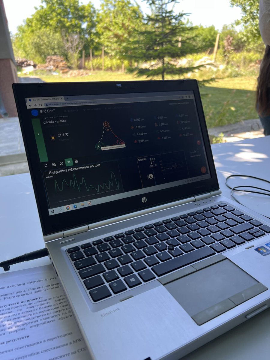 We also visited the fire station in Shabla, which was completely renovated a few days ago !🤩Good thermal insulation + 30kW photovoltaic installation and an energy monitoring system.👌