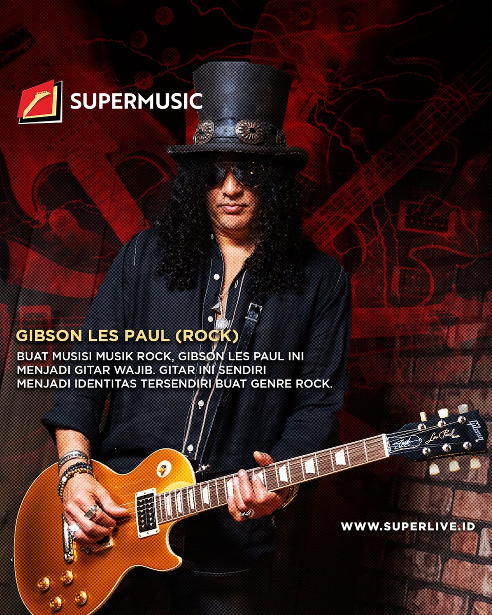 SuperMusic_ID's tweet photo. Nah, kuy simak nih di atas, deretan gitar yang identik dengan genre musik. Cuuss!

Jadi, gitar yang cocok buat genre musik lo apaan bro?

#INIRASANYASUPER
#SUPERLIVE
#SUPERMUSIC
#SUPERLASTING https://t.co/Grhb6Uubpn