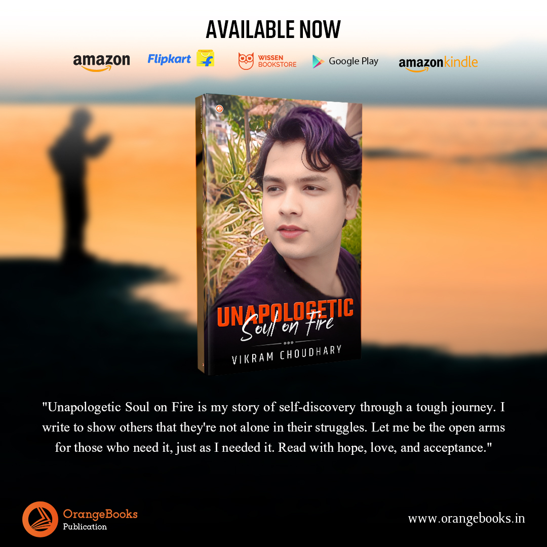 Vikram Choudhary's book "Unapologetic Soul on Fire" is now available in paperback formats. Order your copy from Amazon, Flipkart, or from our bookstore.
Amazon:buff.ly/3Nfu5L2 
Flipkart: buff.ly/43lCu5a 
Self Bookstore: buff.ly/425Su9O