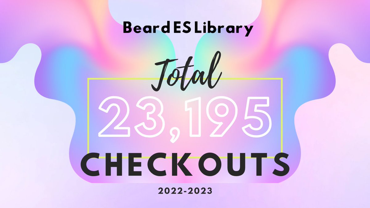 23,195 books were checked out in our library this year! 📚 @NISDBeard @NISDLib #NISDlibraries