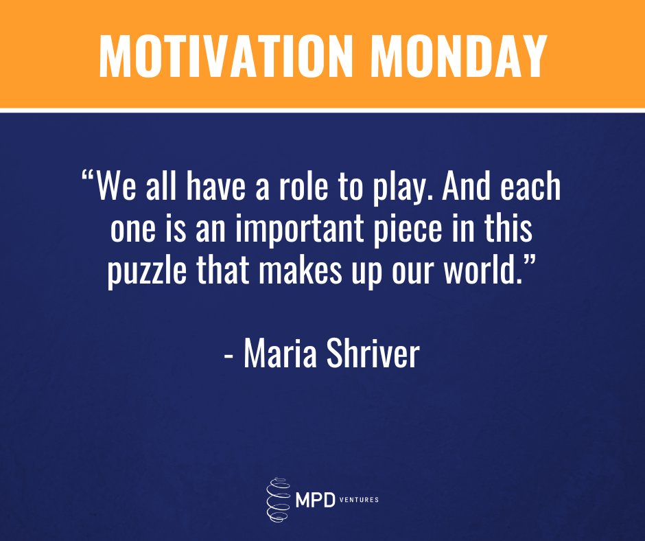 Kick off your week with some positive inspiration...
#mondaymotivation #marketing #mpdventures #inspiration