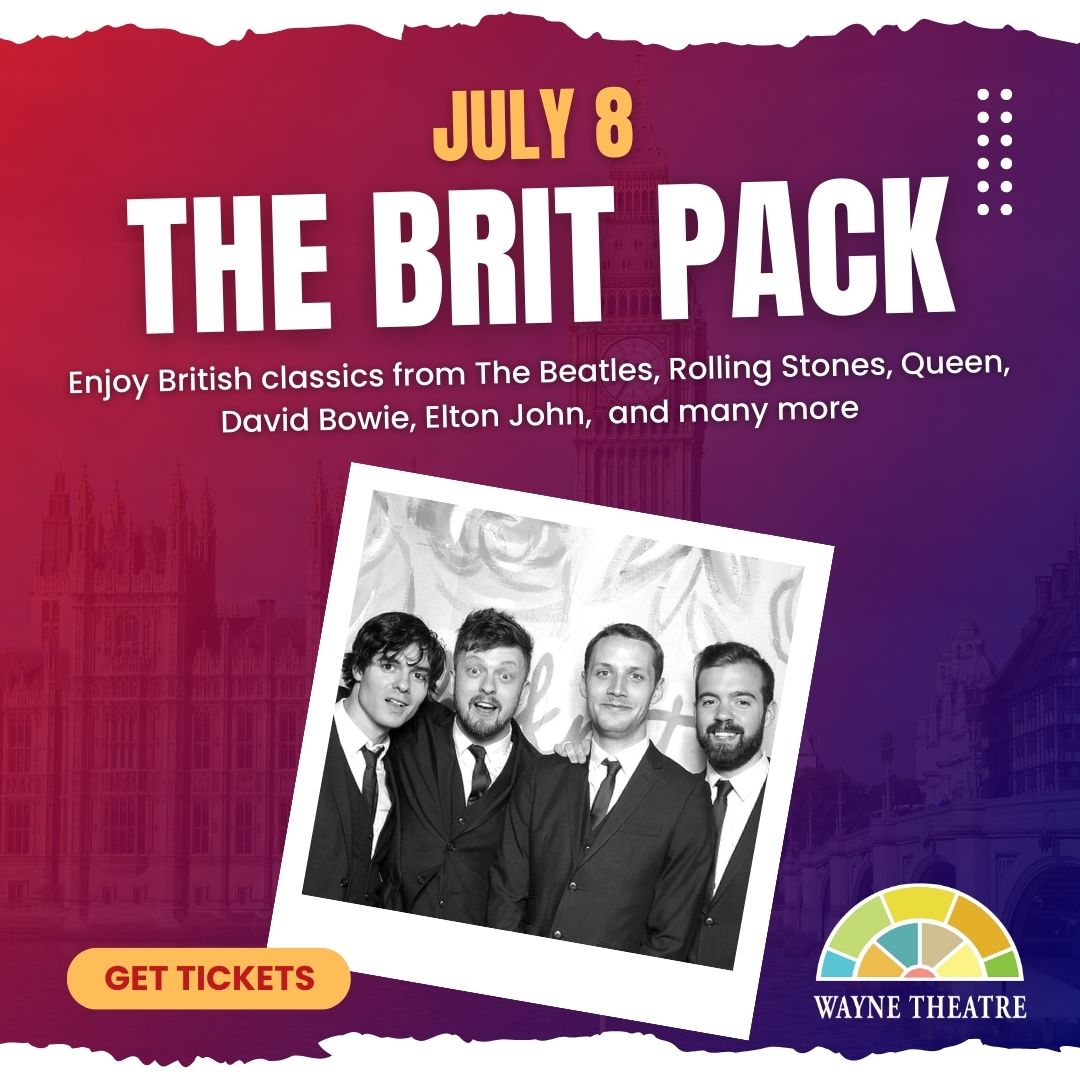 The British are coming! The British are coming! Don't miss @The BritPack USA live in concert on July 8. For tickets & details👇
etix.com/ticket/p/24593… 

#TheBritPack #BritishInvasion #TheBeatles #RollingStones #Concert #LiveMusic #WayneTheatre #July8 #WaynesboroVA