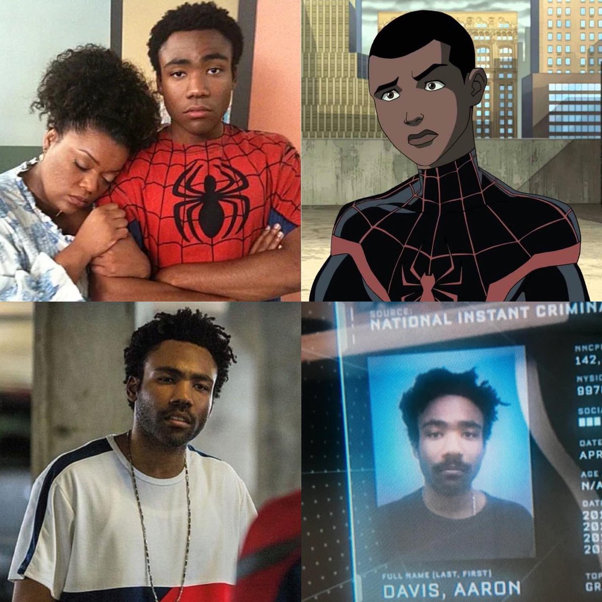 NewRockstars's tweet photo. Appreciation post for Donald Glover. Without his influence, we wouldn’t have the #MilesMorales we all know and love today. https://t.co/qssu44Wa6Z