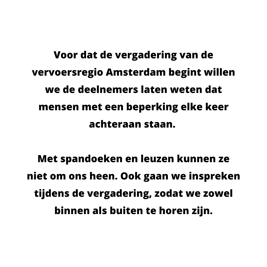 ClientenbelangA's tweet photo. Op 6 juni gaan we demonstreren voor toegankelijk vervoer!
#openbaarvervoer #toegankelijk #demonstreren #amsterdam #handicap #beperking #ouderen #iedereen #meedoen #rolstoel #rollator #bus #tram #trein #metro https://t.co/guzNTqPy4C