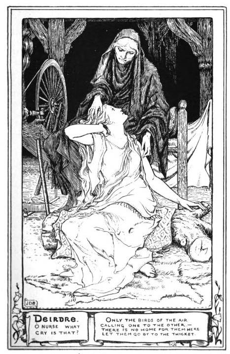 NeuKelte's tweet photo. #Celtic #MythologyMonday: #Leborcham had unsuccessfully tried to warn #Deirdre to leave #Ireland after she and her lover had been tricked into returning from their Scottish exile. Thus she went to #Conchobar and told him that her hard life in the wilderness had destroyed
1/2 https://t.co/NcffnMbzTO