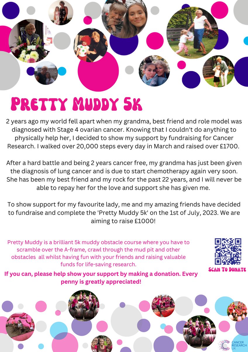 georgia_newsham's tweet photo. Me and the gals are doing the Pretty Muddy 5k in support of my amazing grandma who has just been re-diagnosed with cancer. She is my rock, my best friend and someone who deserves the world!

Please read and donate if you can! Every penny counts🫶🏼

https://t.co/qDtP1CI0eq https://t.co/S7wsLSYSoA