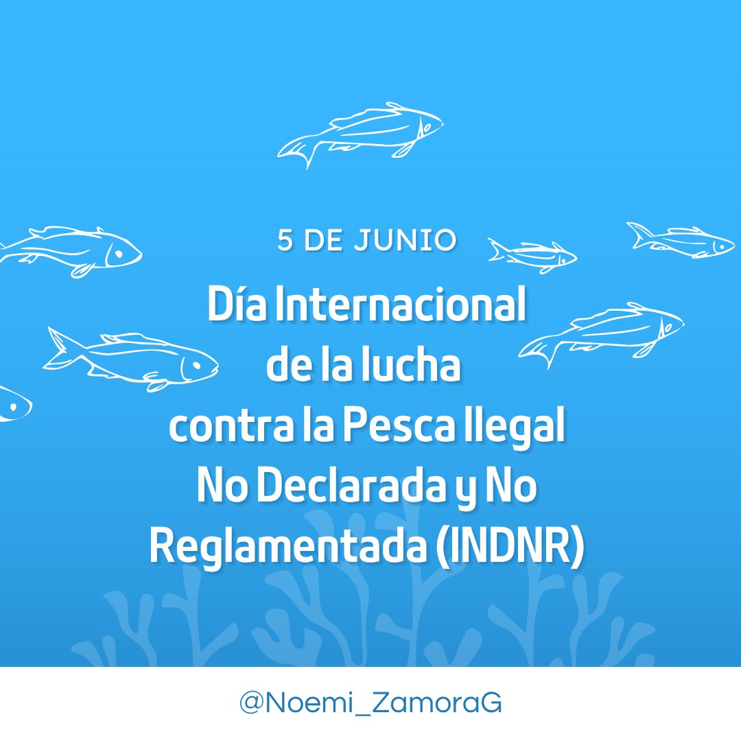 Feliz día hoy tenemos dos motivos para recordar!, por que el 5 de junio es el día del #MedioAmbiente , pero también es el día internacional de la lucha contra la #PescaIlegal, No Declarada y No Reglamentada #INDNR #IUUFishing #Pesca #Mexico