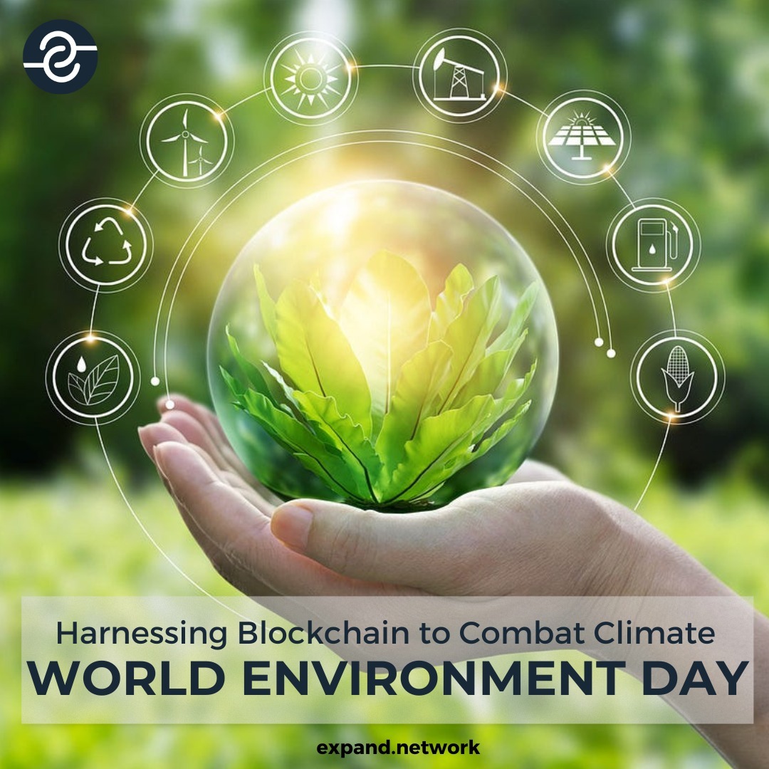 expand_network's tweet photo. Embody the power of blockchain on this World Environment Day to drive sustainable solutions for a better planet. Let's unite and create a greener future together.

#WorldEnvironmentDay #BlockchainTechnology #expand #expandnetwork https://t.co/jsGfhsi9RN