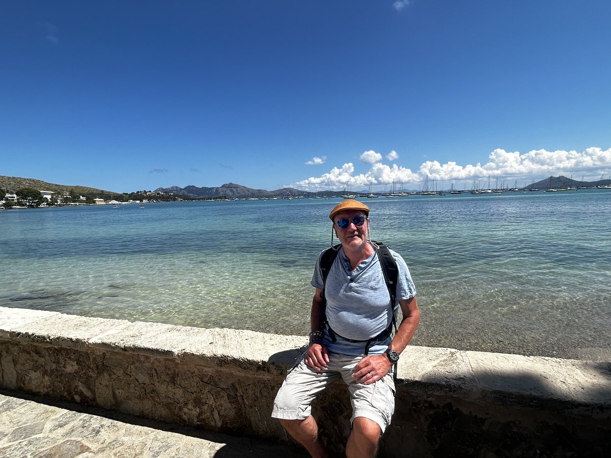 silverhills64's tweet photo. Total change of scenery.
#IfYouMust
#MinesaLarge
#SunsOverTheYardArm
#Holiday
#PuertaPollensa https://t.co/QoCUmONzSQ