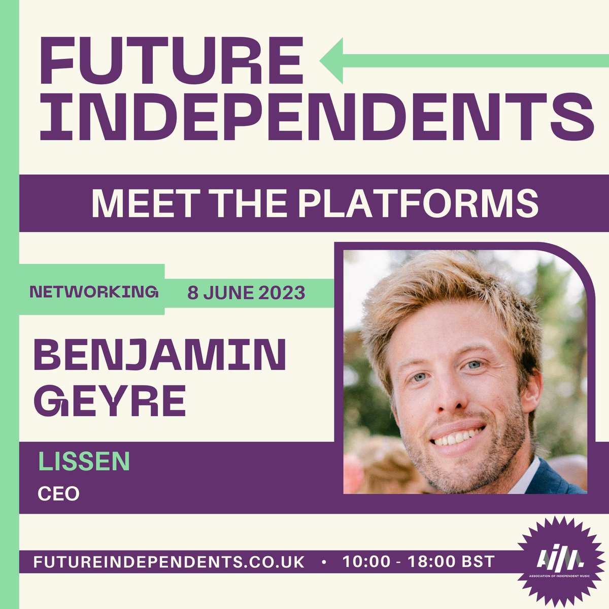 lissen's tweet image. BIG NEWS INDEPENDENT ARTISTS🚨

Our CEO, @HevonOnline , will speak at the #FutureIndependents2023 event organised by @AIM_UK this Thursday 8th June (12:30 BST).

It&apos;s time to #FixStreaming 

FREE TICKETS ➡️ futureindependents.co.uk

#Lissen #InteractiveMusic #BrokenRecord